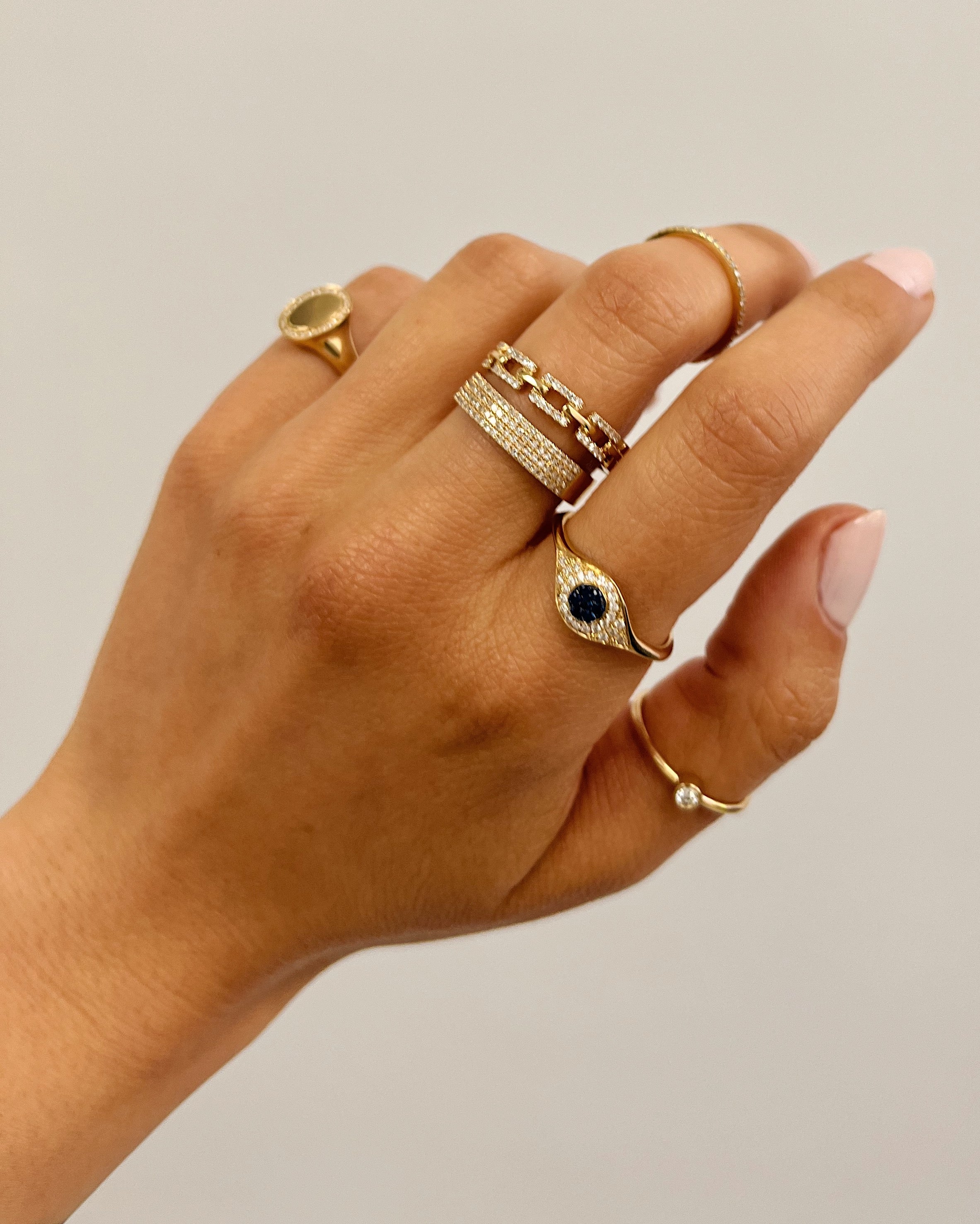 Bezel Diamond Ring - 3 SAMPLE SALE Zoe Lev Jewelry