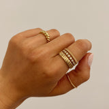 14K Gold Coil Ring Zoe Lev Jewelry