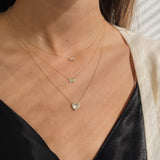 Diamond Toi et Moi Necklace Zoe Lev Jewelry