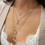 Diamond Lock Pendant Personalized Zoe Lev Jewelry