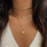 14k Gold Sun Pendant Zoe Lev Jewelry