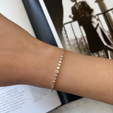 Bezel Graduating Diamond Tennis Bracelet Tennis Zoe Lev Jewelry