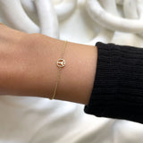 14k Gold Tiny Peace Bracelet Zoe Lev Jewelry