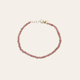 Pink Rhodochrosite Beaded Bracelet - 6.5"-7" adjustable SAMPLE SALE Zoe Lev Jewelry