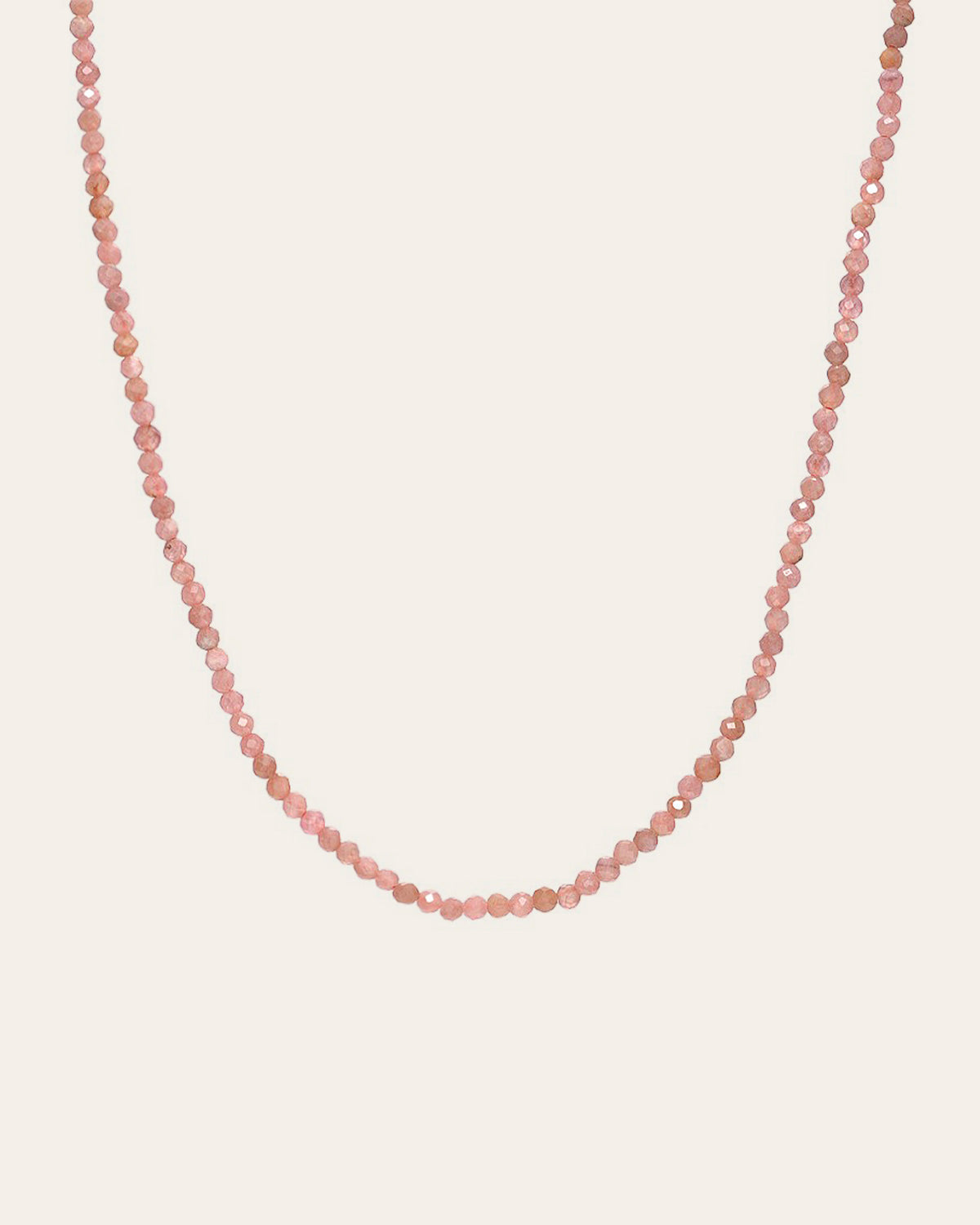 Pink Rhodochrosite Bead Necklace