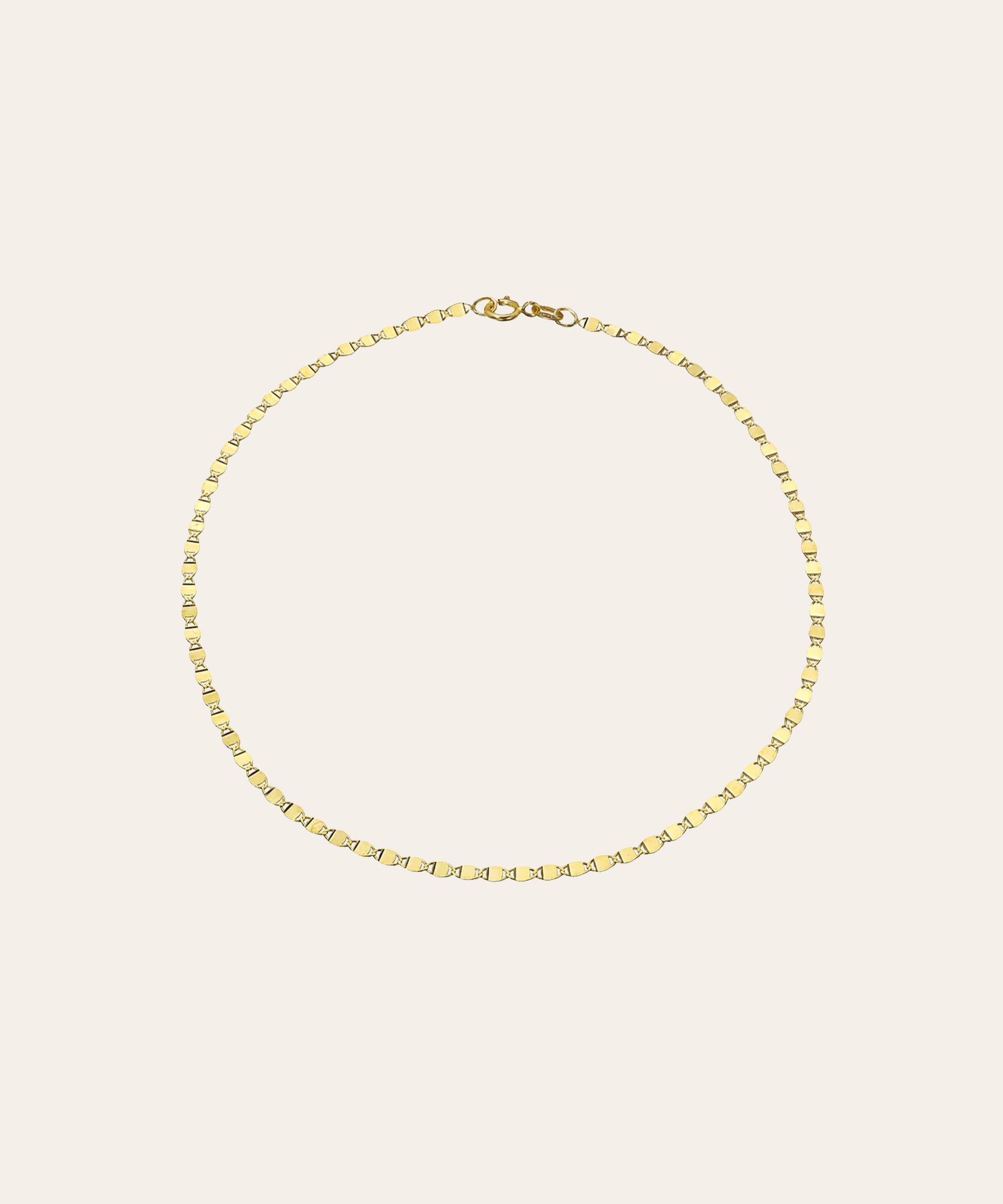 14k Gold Mirror Chain Bracelet Chains Zoe Lev Jewelry