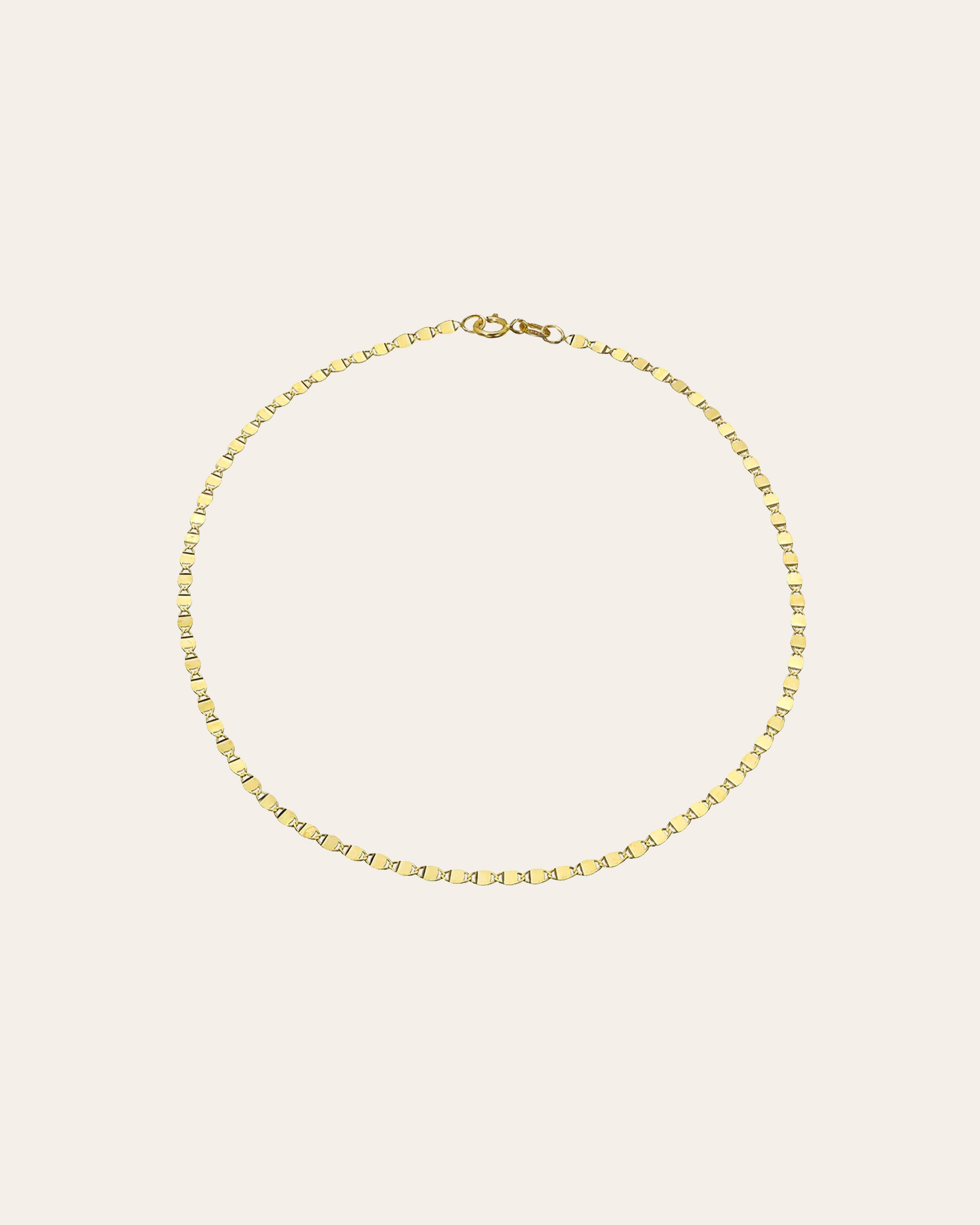14k Gold Mirror Chain Bracelet Chains Zoe Lev Jewelry