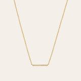 Small Diamond Bar Necklace Zoe Lev Jewelry