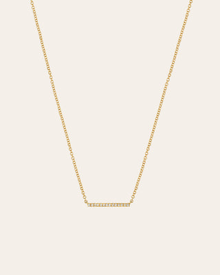 Small Diamond Bar Necklace