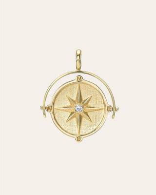 Spinner Compass Medallion Pendant