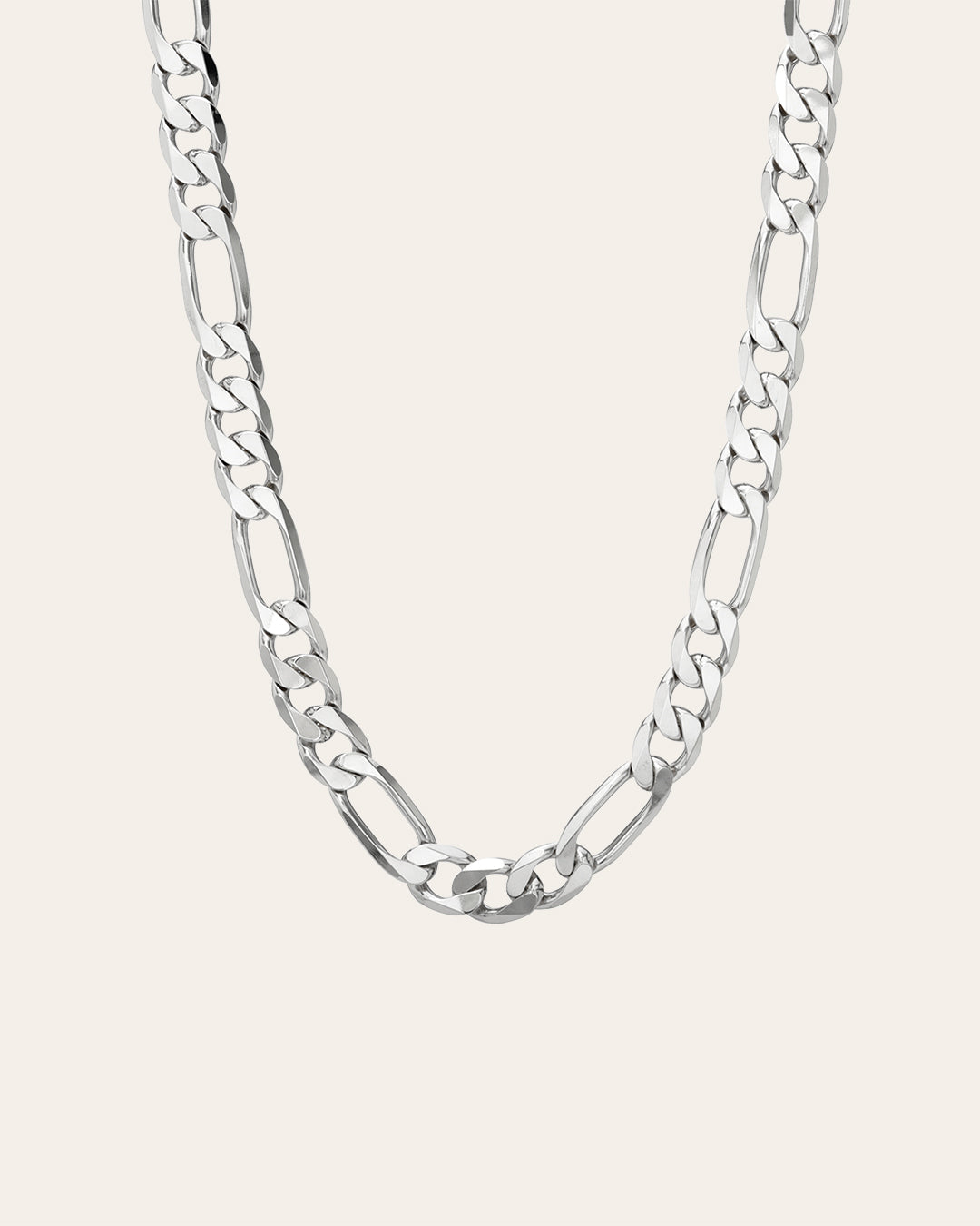 Sterling Silver Extra Large Figaro Chain Necklace