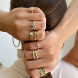 Small Cigar Bar Ring Zoe Lev Jewelry