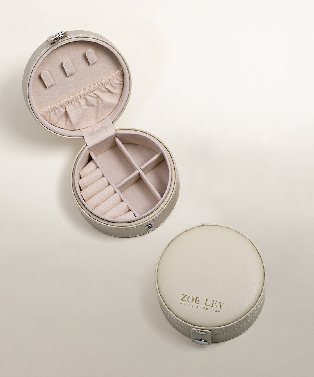 Travel Case Travel Case Zoe Lev Jewelry Cream
