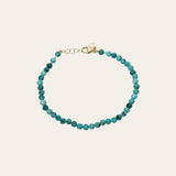 Turquoise Beaded Bracelet - 6.5"-7" adjustable SAMPLE SALE Zoe Lev Jewelry