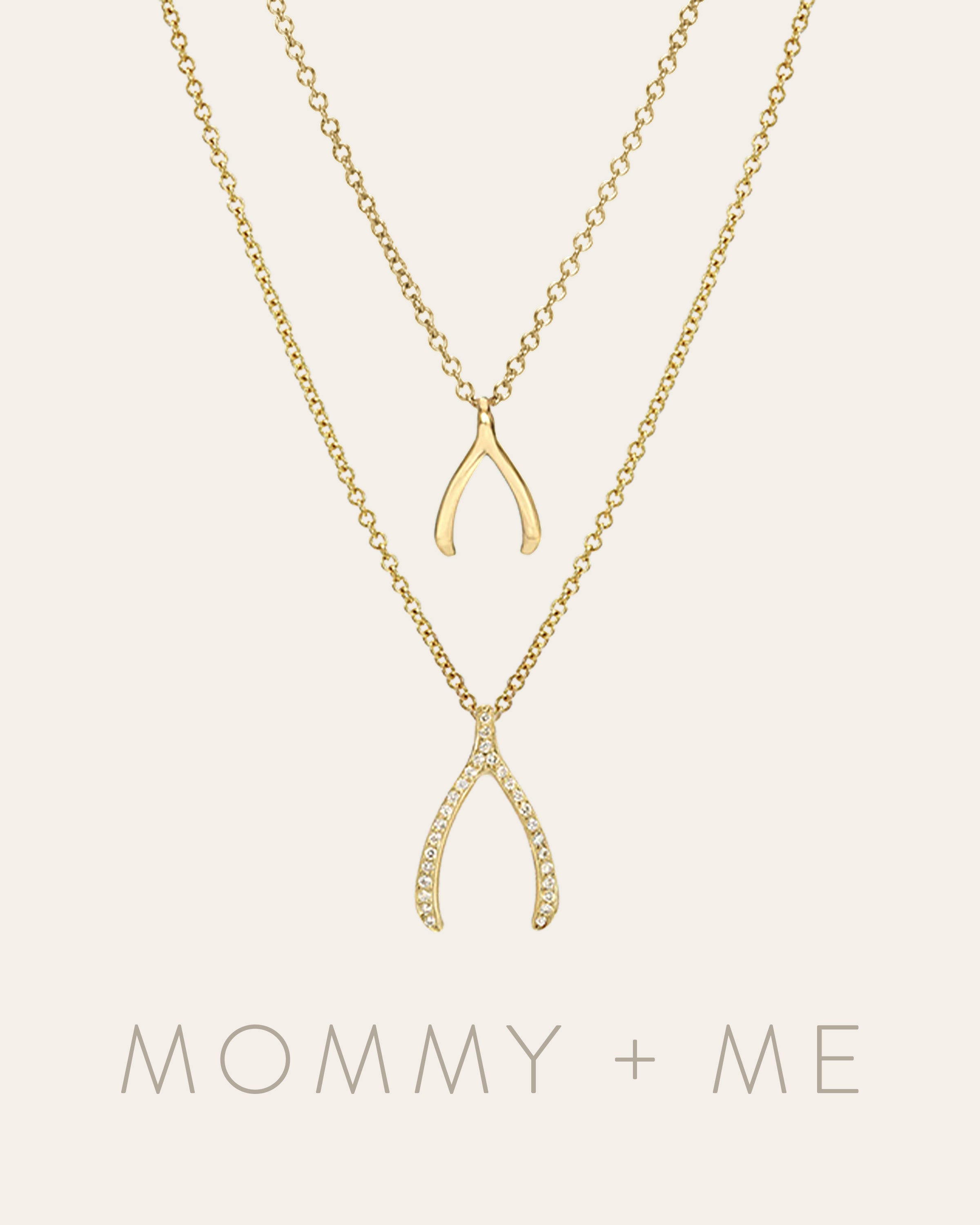 Wishbone Necklaces - Mommy + Me Zoe Lev Jewelry
