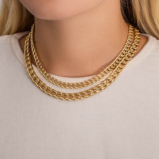 14K Large Miami Cuban Link Necklace