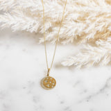 14K Diamond Celestial Necklace Zoe Lev Jewelry