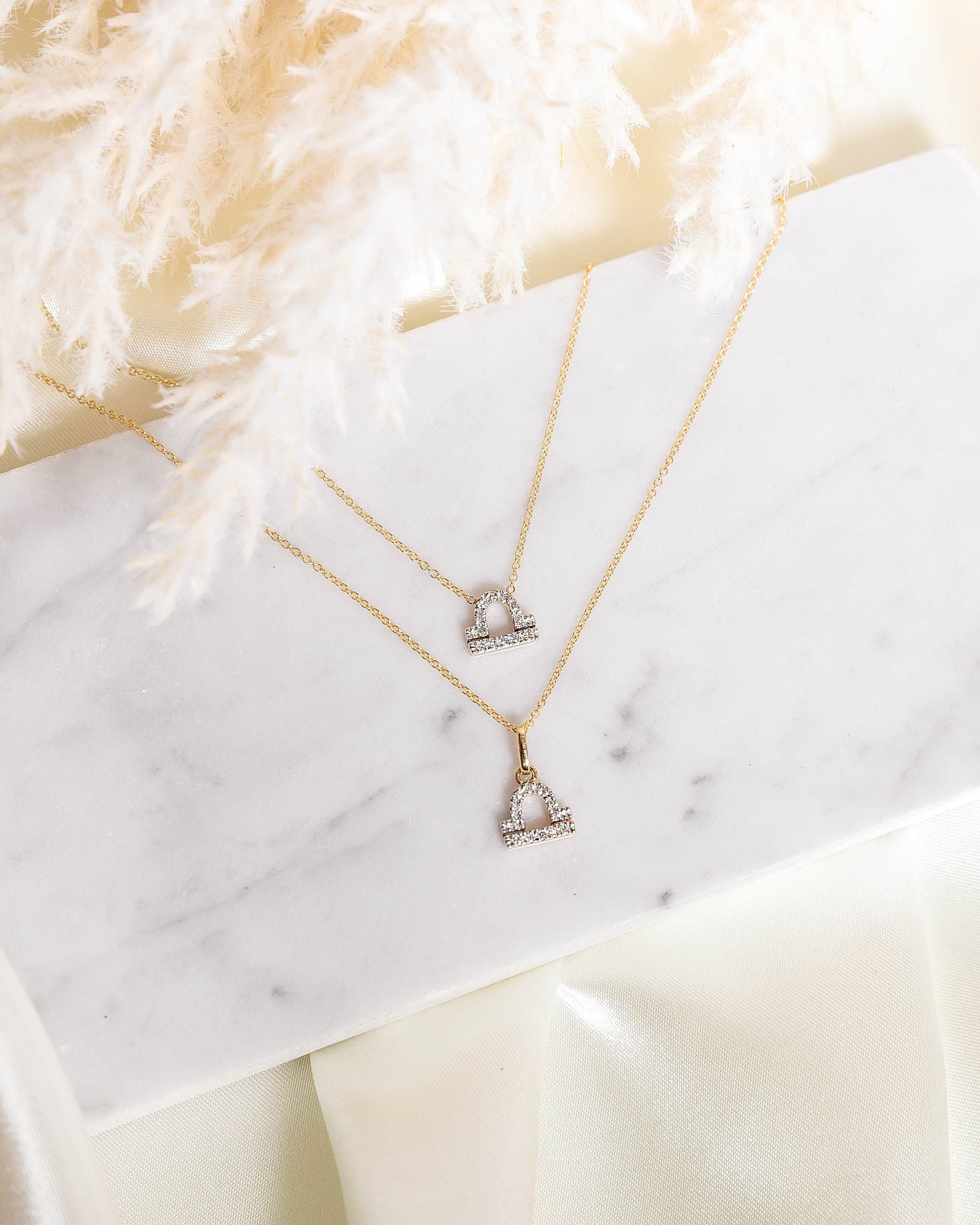 Diamond Zodiac Sign Pendant Personalized Zoe Lev Jewelry