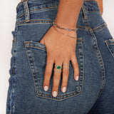 Diamond Emerald Ring Zoe Lev Jewelry