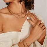 14k Gold Extra Large Paper Clip Chain Bracelet Chains Zoe Lev Jewelry