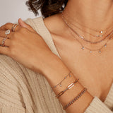 14k Gold Extra Large Paper Clip Chain Bracelet Chains Zoe Lev Jewelry