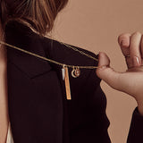 Diamond Moon Pendant SAMPLE SALE Zoe Lev Jewelry