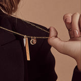 Diamond Initial Small Disc Pendant Personalized Zoe Lev Jewelry