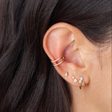 Double Row Diamond Ear Cuff Zoe Lev Jewelry