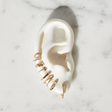 Diamond Curve Huggie Earrings Hoops & Huggies Zoe Lev Jewelry