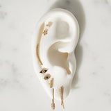 Diamond Mini Evil Eye Stud Earrings Zoe Lev Jewelry