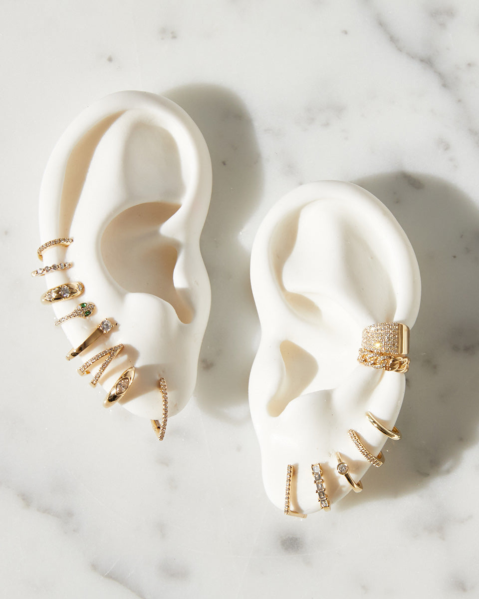 Diamond Bezel Hoop Earrings Hoops & Huggies Zoe Lev Jewelry