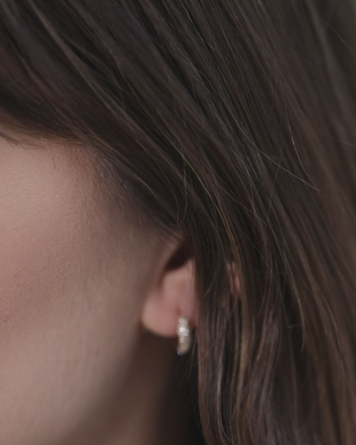 Diamond Pave Dome Huggie Earrings SAMPLE SALE Zoe Lev Jewelry