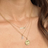 14k Gold Diamond Queen Bee Medallion Necklace Zoe Lev Jewelry