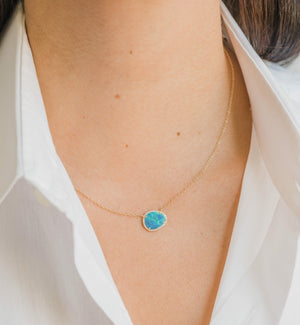 Diamond Opal Necklace - Zoe Lev Jewelry