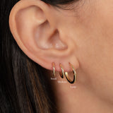 14K Gold Large Huggie Earrings Hoops & Huggies Zoe Lev Jewelry