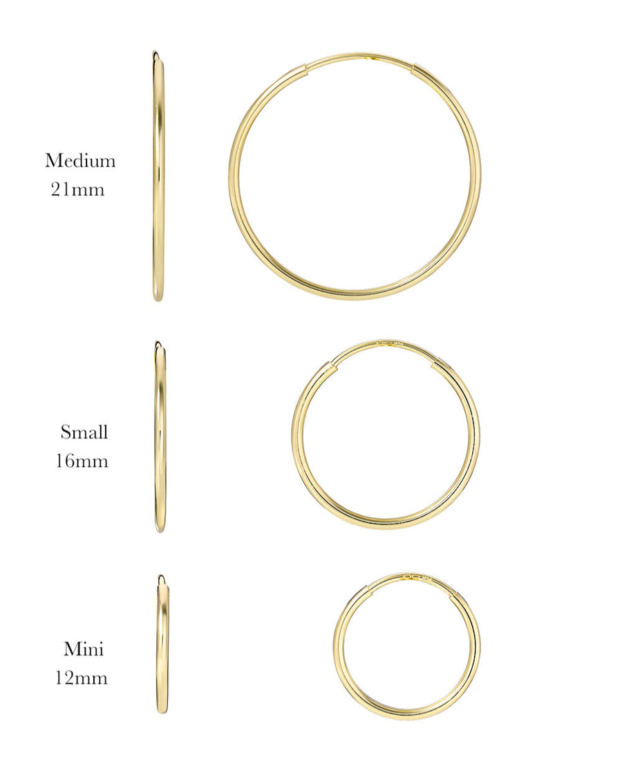 Thread Hoop 14k Gold Mini Thread Hoop Earrings – Zoe Lev Jewelry