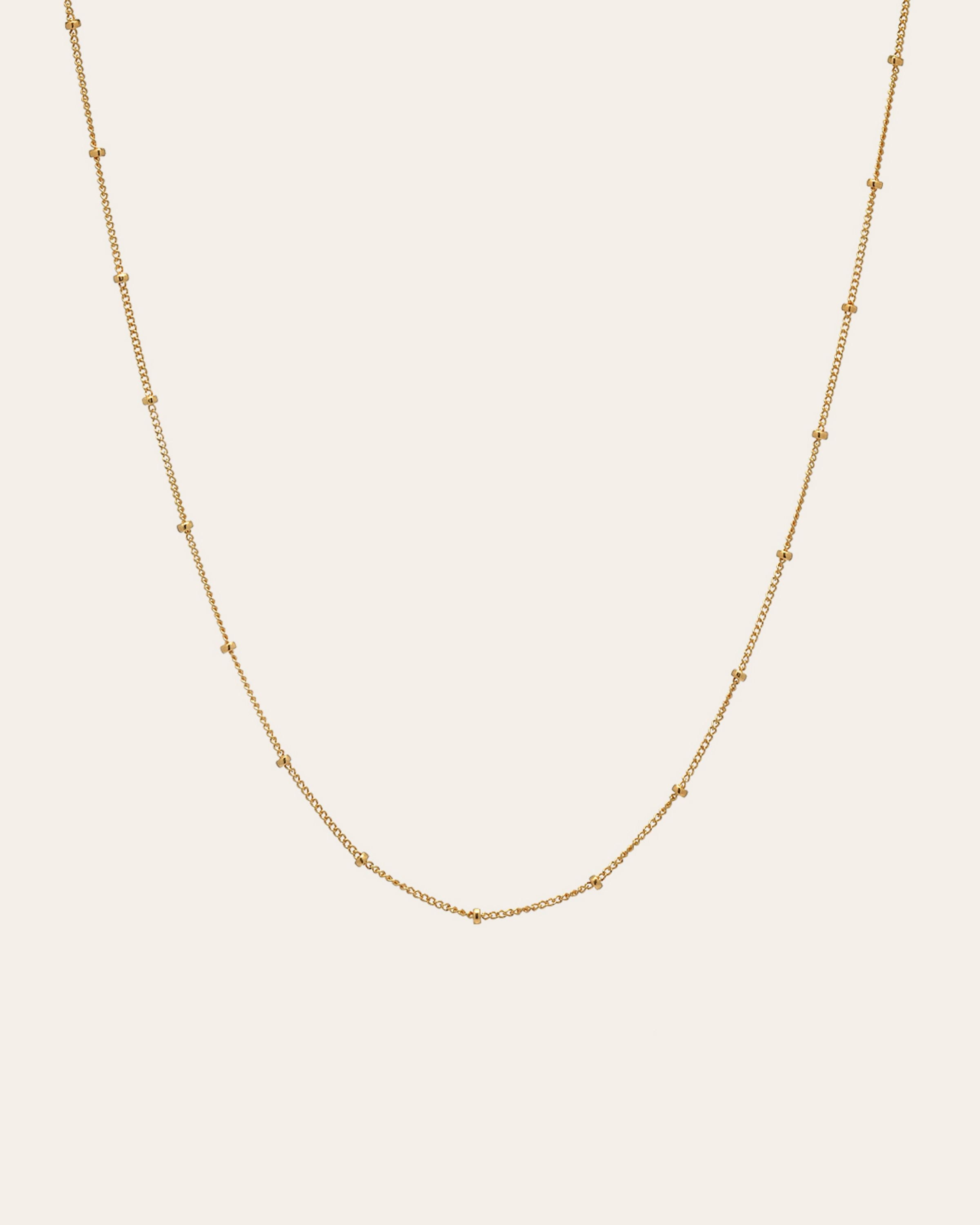 14k Gold Segment Chain Link Necklace Chains Zoe Lev Jewelry