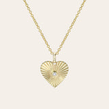 Small One Love Heart Necklace Zoe Lev Jewelry