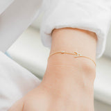 Diamond Initial & Bezel Bracelet Personalized Zoe Lev Jewelry