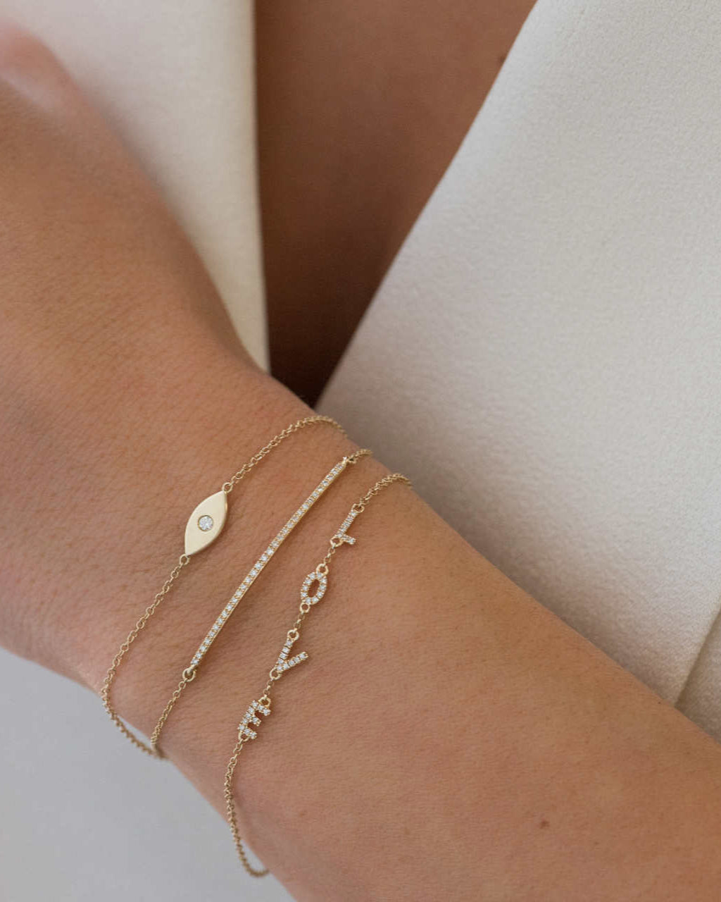 Diamond Bar Bracelet Zoe Lev Jewelry