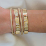 Diamond ID Cuff Bracelet Personalized Zoe Lev Jewelry