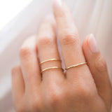 14k Gold Double Band Ring Zoe Lev Jewelry