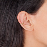 14k Yellow Gold Cuban Link Ear Cuff SAMPLE SALE Zoe Lev Jewelry