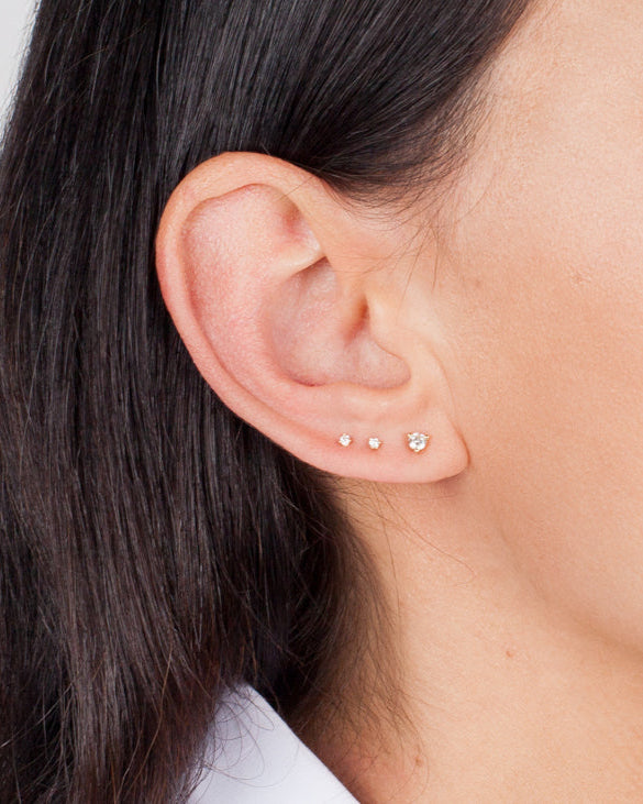 Diamond earrings small studs Clearance